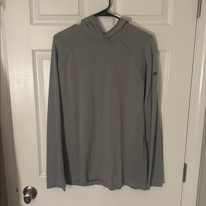 Fabletics Men’s Gray Lightweight Athletic Pullover Hoodie Sz XL